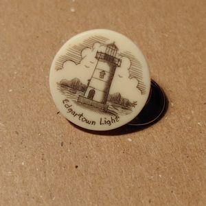 Edgartown Light Etched Bone Tie Tack